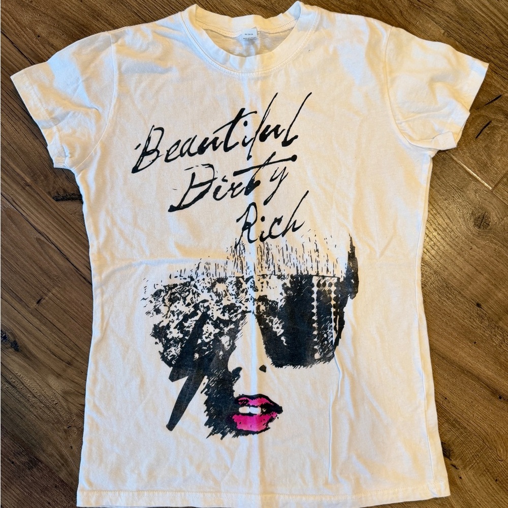 Lady Gaga 2009 Concert Tee “Beautiful Dirty Rich” Vintage Y2K Pop Graphic Shirt